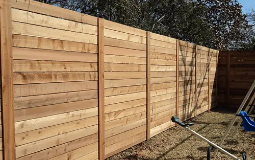 Pressure-Treated Wood Fence